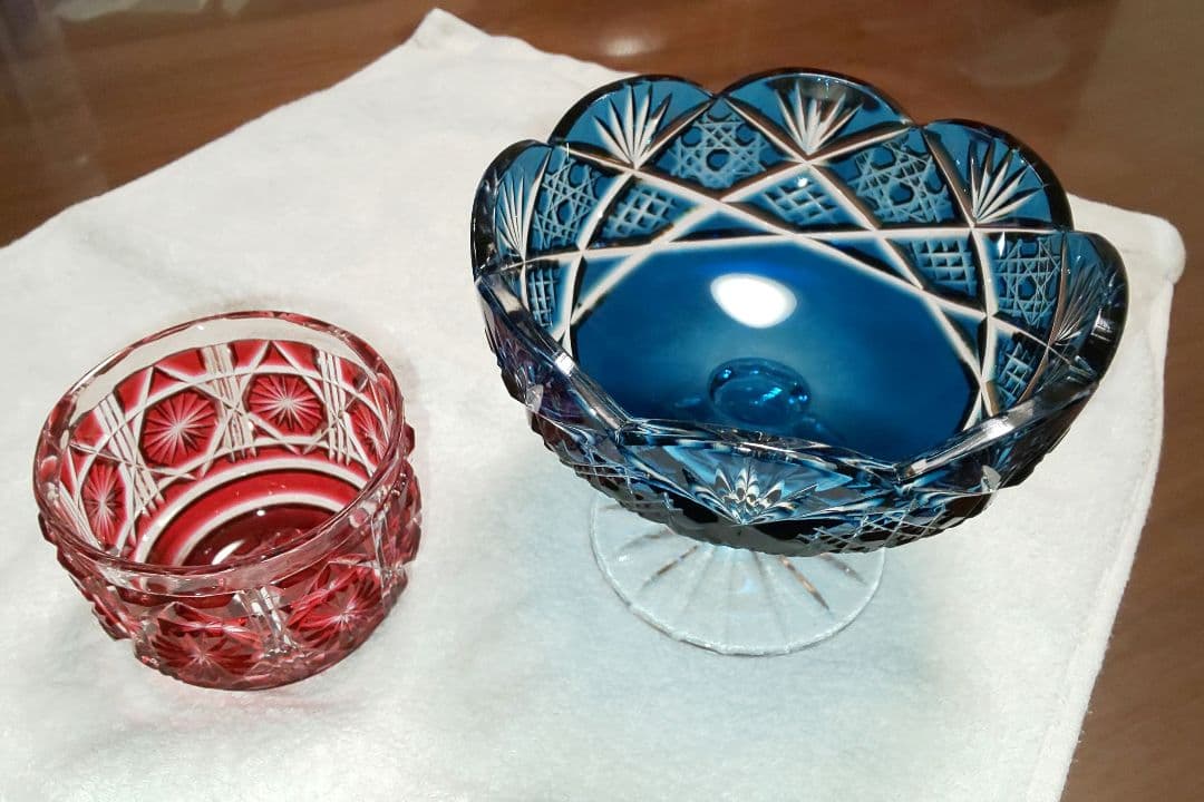 薩摩切子 薩摩ガラス 猪口 ぐい呑