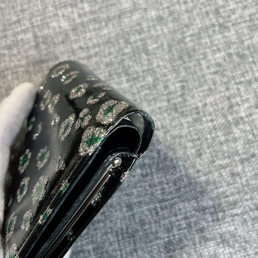 TSUMORI CHISATO ツモリチサト 財布 エナメル 黒 がま口