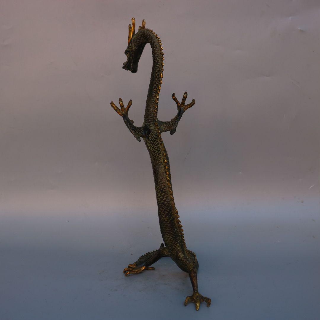 銅 重工 ドラゴン 装飾品 工芸品 美術品 置物