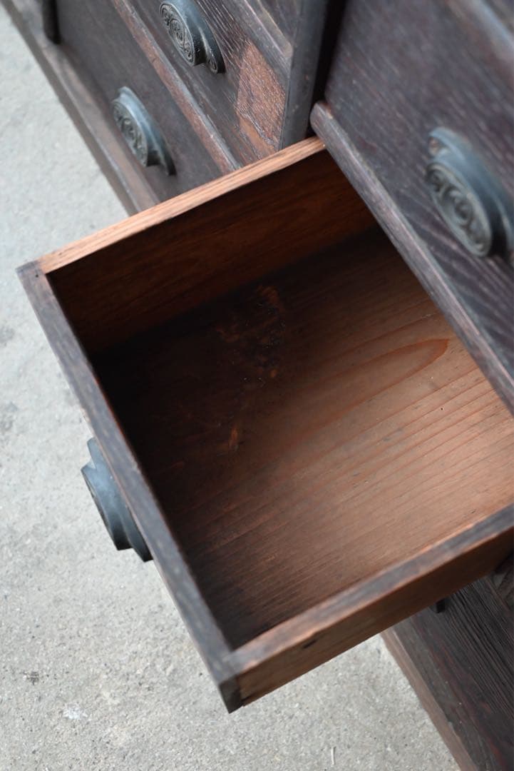 ③ 店舗什器 引出 古家具 古道具 古美術 骨董 アンティーク 箪笥 抽斗