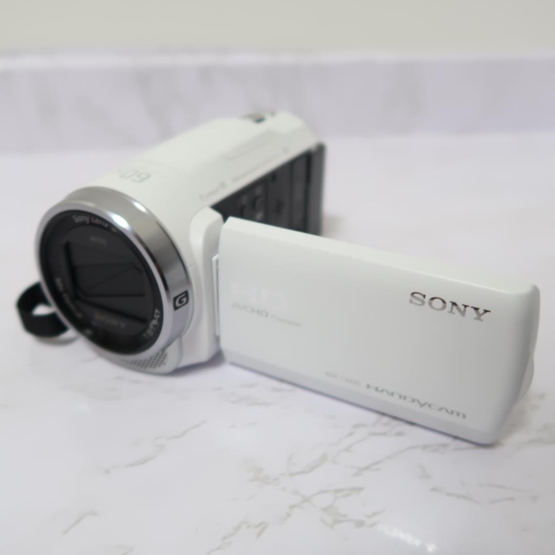 美品 Sony HDR-CX680 ハンディカム ビデオカメラ ホワイト
