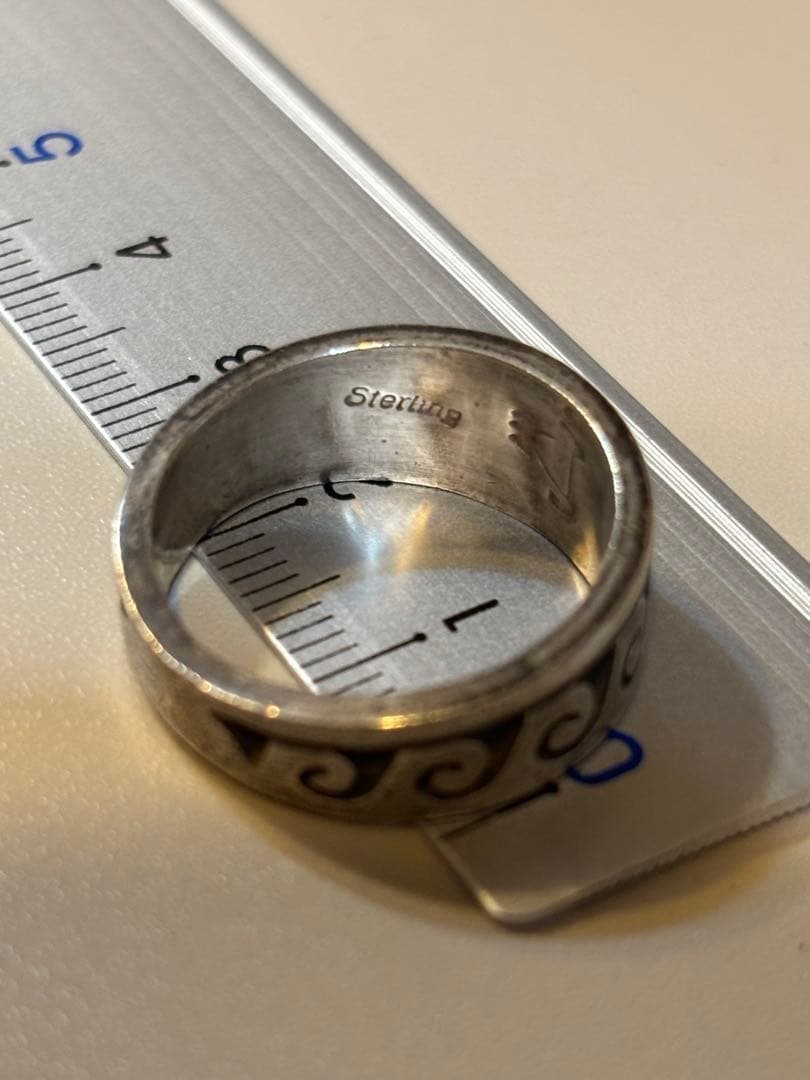 シルバー 波模様 リング HOPI 族 インディアンジュエリー