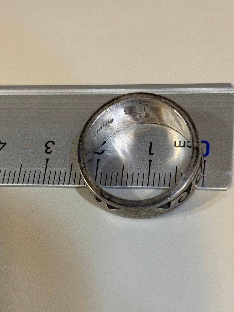 シルバー 波模様 リング HOPI 族 インディアンジュエリー