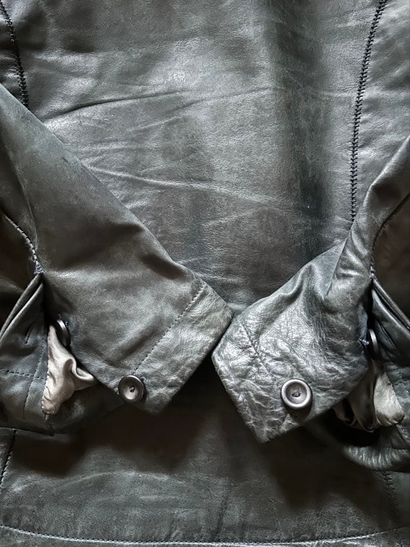 【11/30迄価格】10sei0otto レザーライダースジャケット 44表記