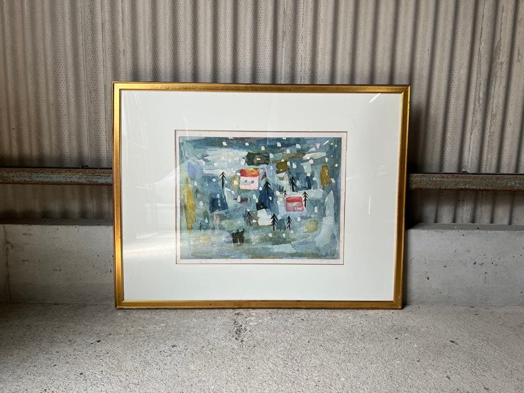 高橋義治 『雪』 銅版画 画家 コレクション