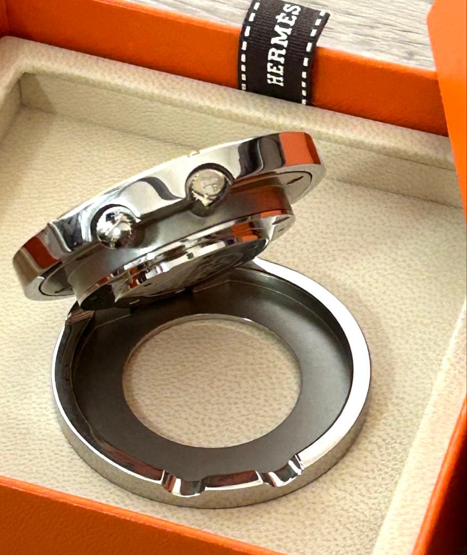 美品★エルメス HERMES置時計 PE-CL1.540 クリッパー リーベル