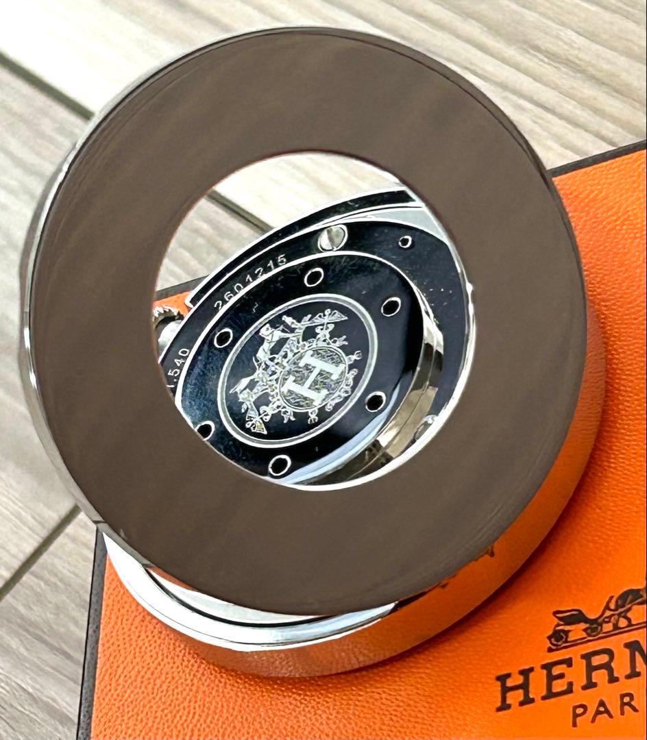 美品★エルメス HERMES置時計 PE-CL1.540 クリッパー リーベル