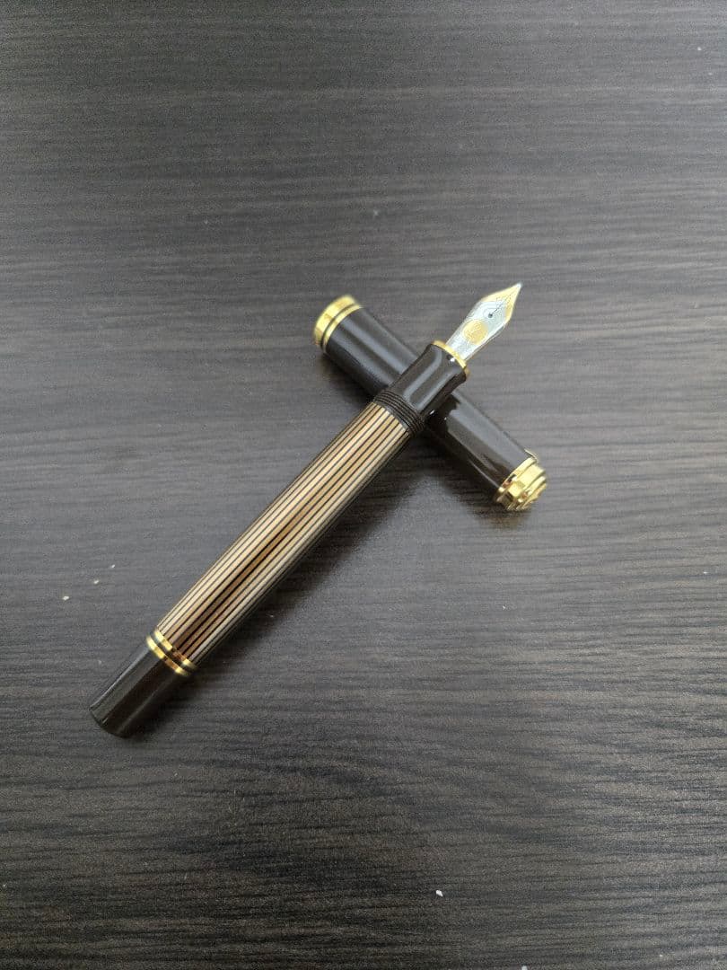 ペリカン 万年筆 スーベレーン800 ブラウンブラック B字 箱なし