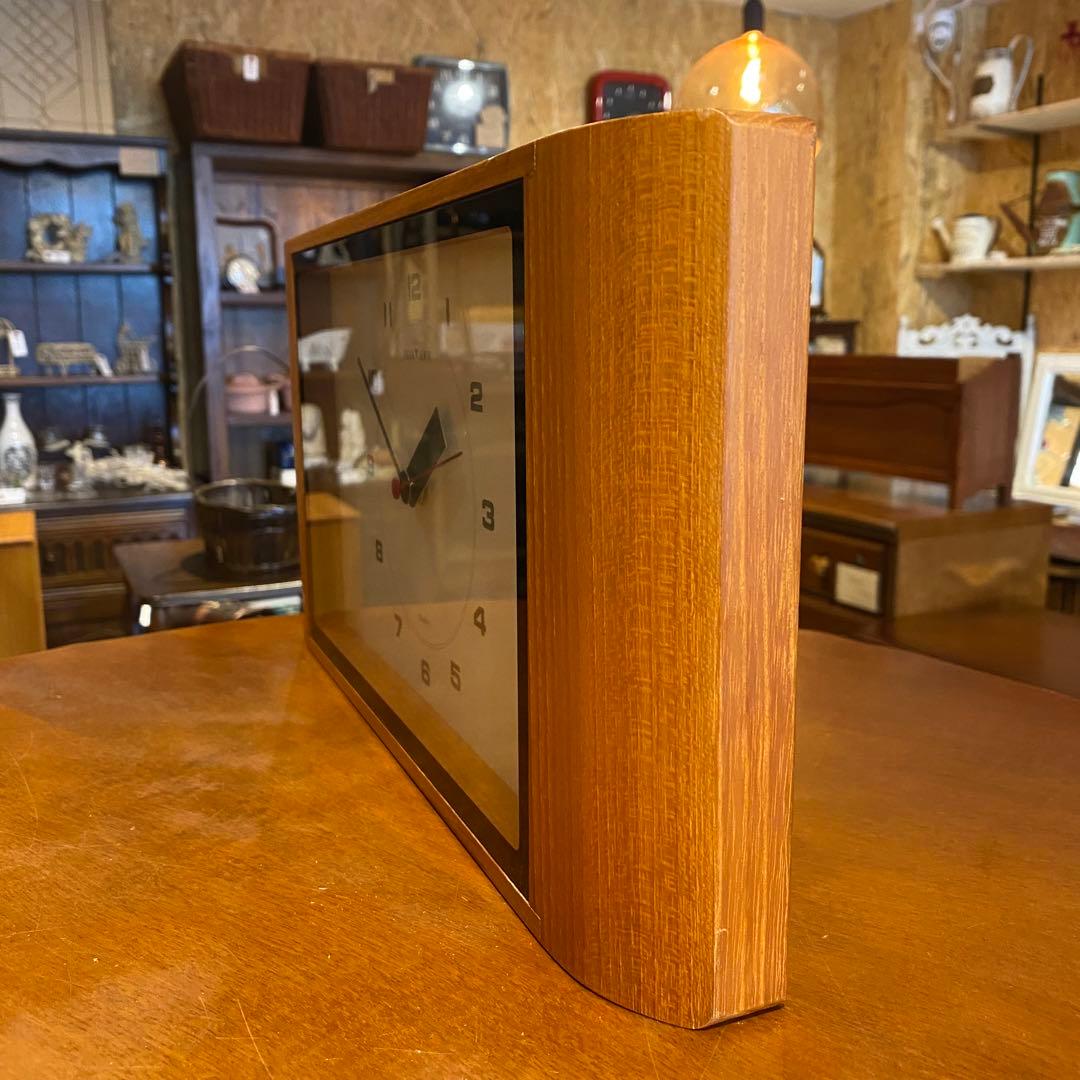 studio PEAK▼HOUR 掛時計 置時計　チーク材　無垢材
