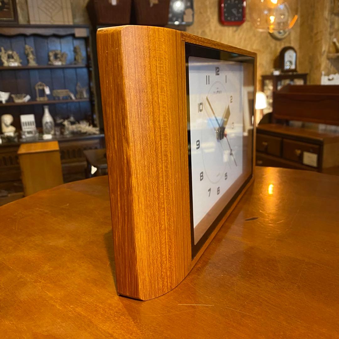 studio PEAK▼HOUR 掛時計 置時計　チーク材　無垢材