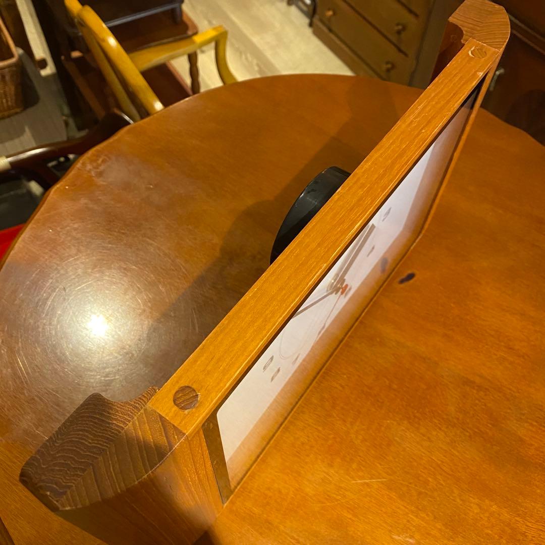 studio PEAK▼HOUR 掛時計 置時計　チーク材　無垢材