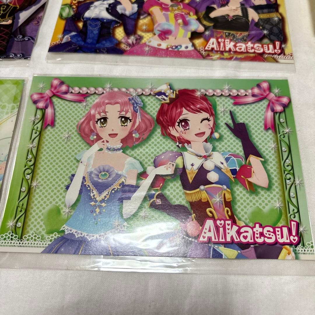 アイカツ　ポストカード４枚・ステッカー５枚