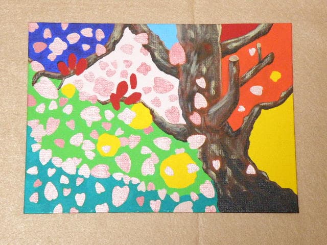 アクリル絵画　　☆　at my best　☆　【額装】