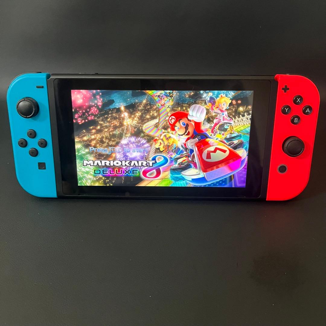 【美品/未対策機/初期型/箱付き】Nintendo Switch 本体 青/赤