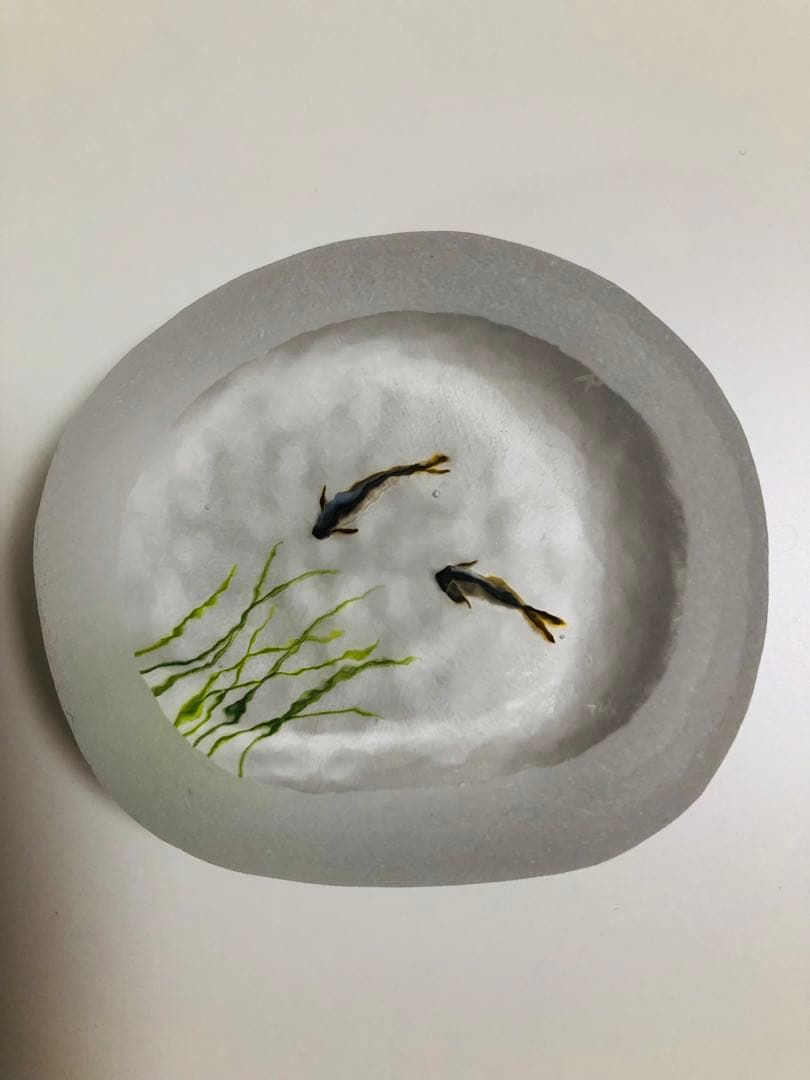 久保裕子　石文鎮　ガラス　新品