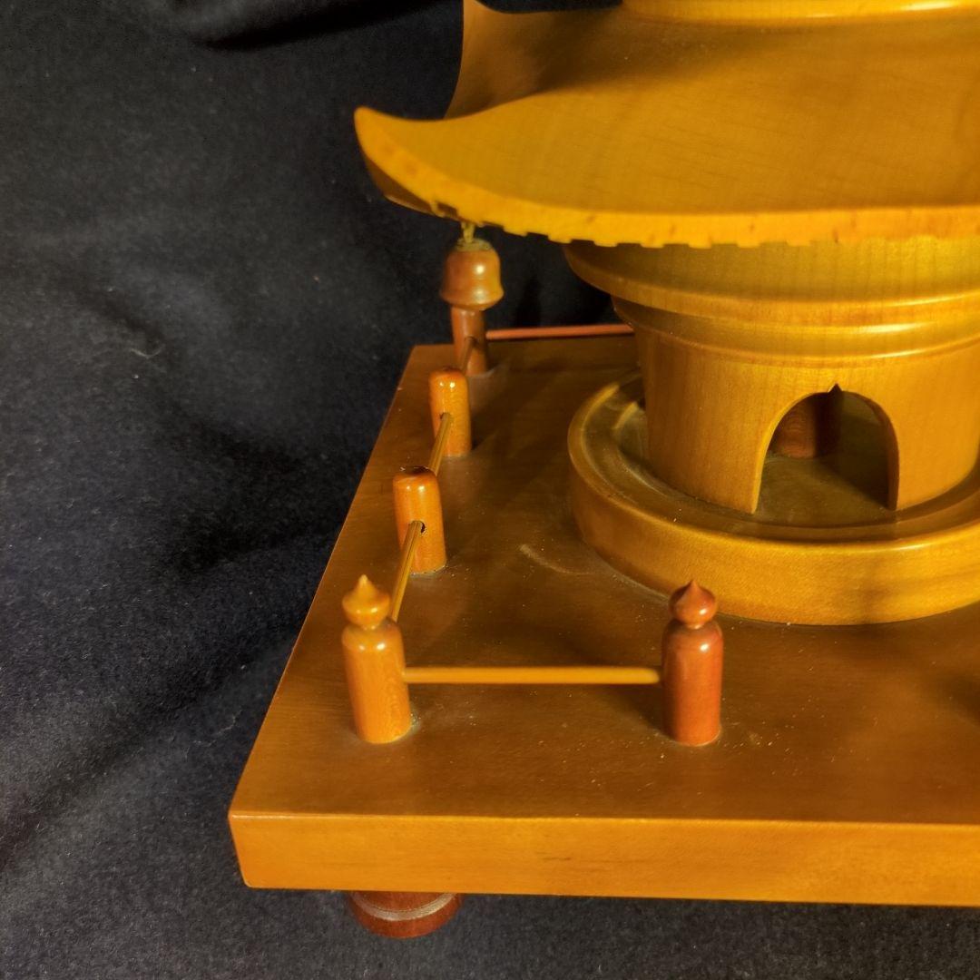 木製 五重塔 宮島細工 高さ約60cm