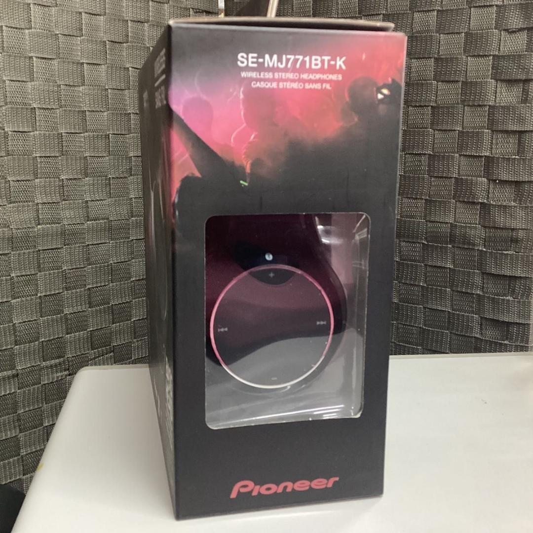 新品 パイオニア ワイヤレスヘッドホン ブラック 黒 SE-MJ771BT-K
