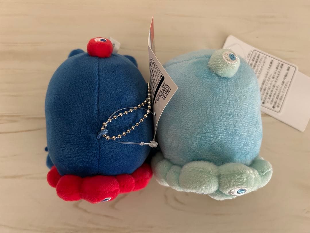 ミャクミャクロールお手玉マスコット　ブルー&桜