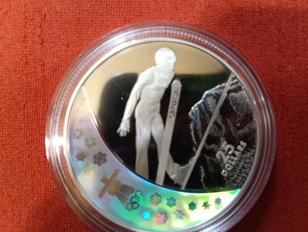 ☆激レア☆バンクーバー冬季オリンピック記念銀貨(ホログラム公式ロゴ入り)限定品