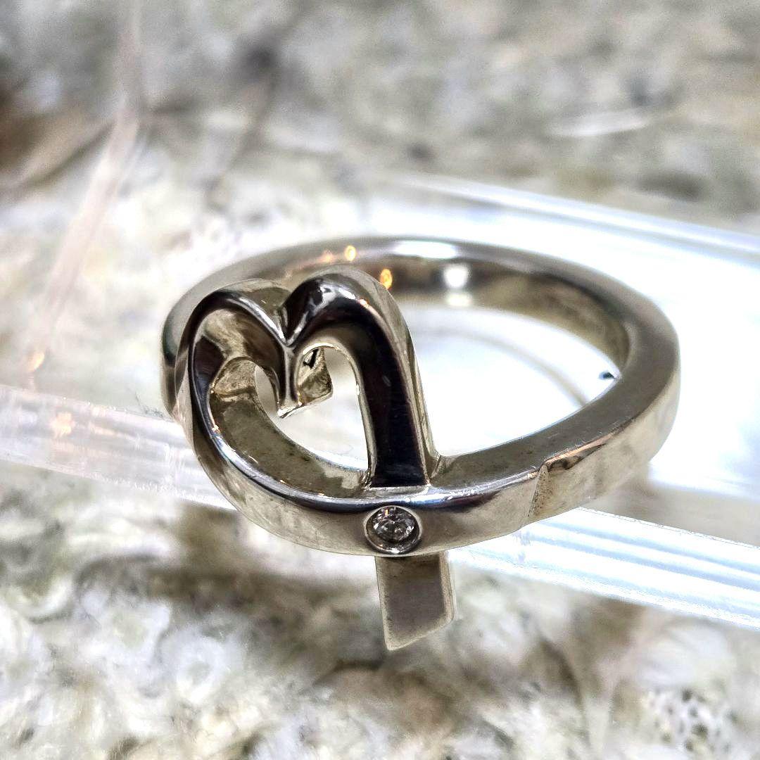 ティファニー 指輪 10号　ラビングハート ダイヤモンド パロマピカソ 銀