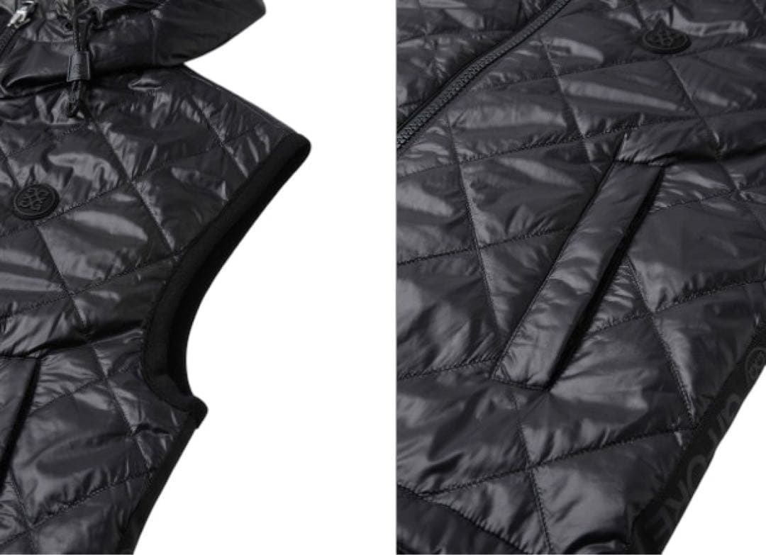 新品未使用新作G/FOREジーフォアレディースベストsizeSブラック