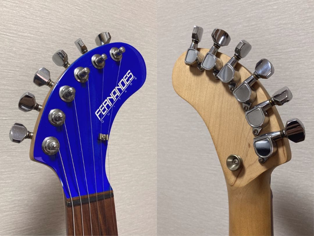 美品 FERNANDES ZO-3 青 ブルー USBアダプター付き 弦新品