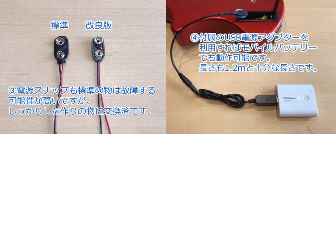 美品 FERNANDES ZO-3 青 ブルー USBアダプター付き 弦新品