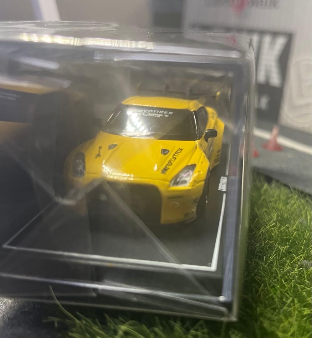 リバティーウォーク 1/64 LB PERFOMANCE GTRのイエロー未開封