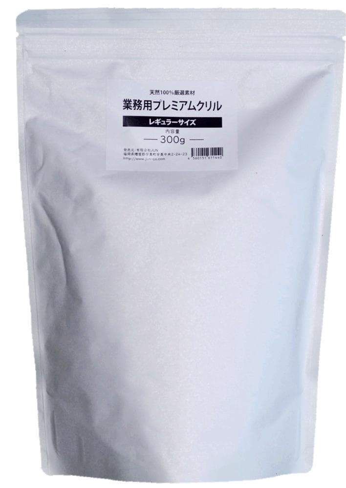 (有)ＪＵＮ　業務用　プレミアムクリル　300gアルミパック入×３袋　観賞魚　餌