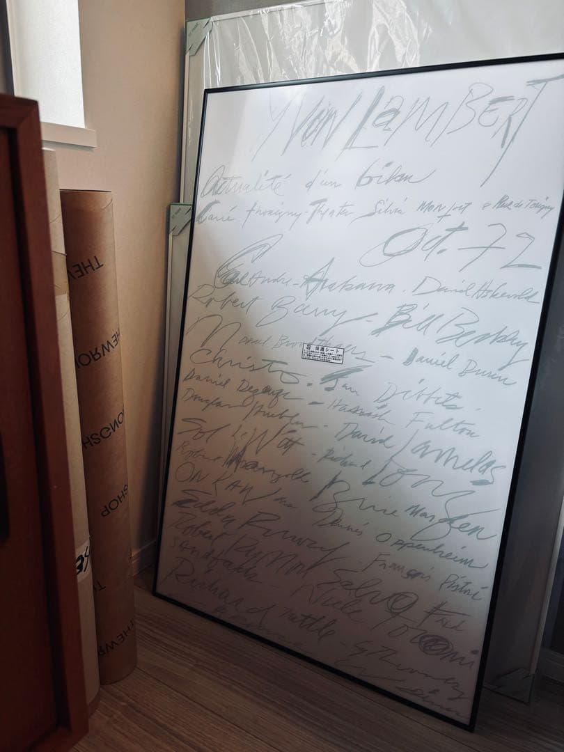 特注額装付き サイ・トゥオンブリー Cy Twombly1972 ポスター