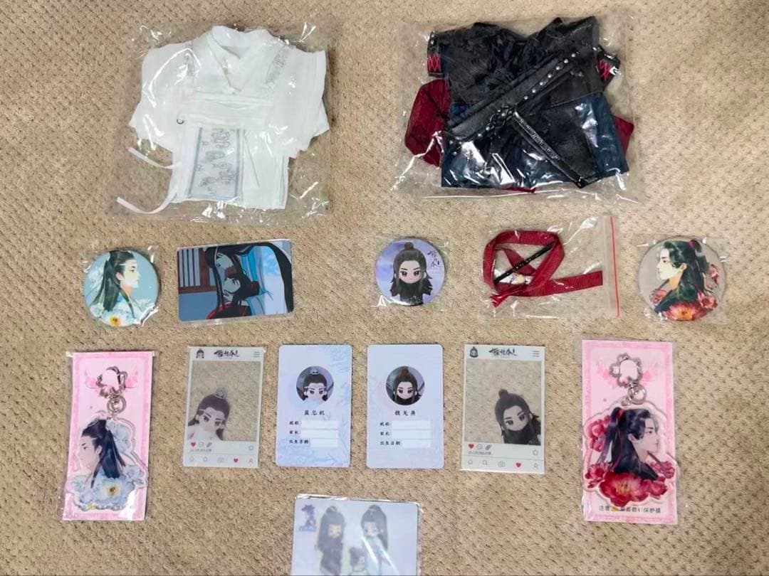 陳情令 公式 ぬいぐるみ 20ml 魏無羨 藍忘機 minidoll 典藏特典版