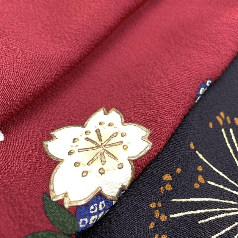 506z16☆鈴乃屋 振袖 古典柄 モダン シンプル 金彩☆美品 成人式 結婚式