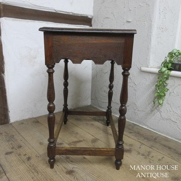 イギリス アンティーク 家具 ホールテーブル コンソール 花台 木製 6278d