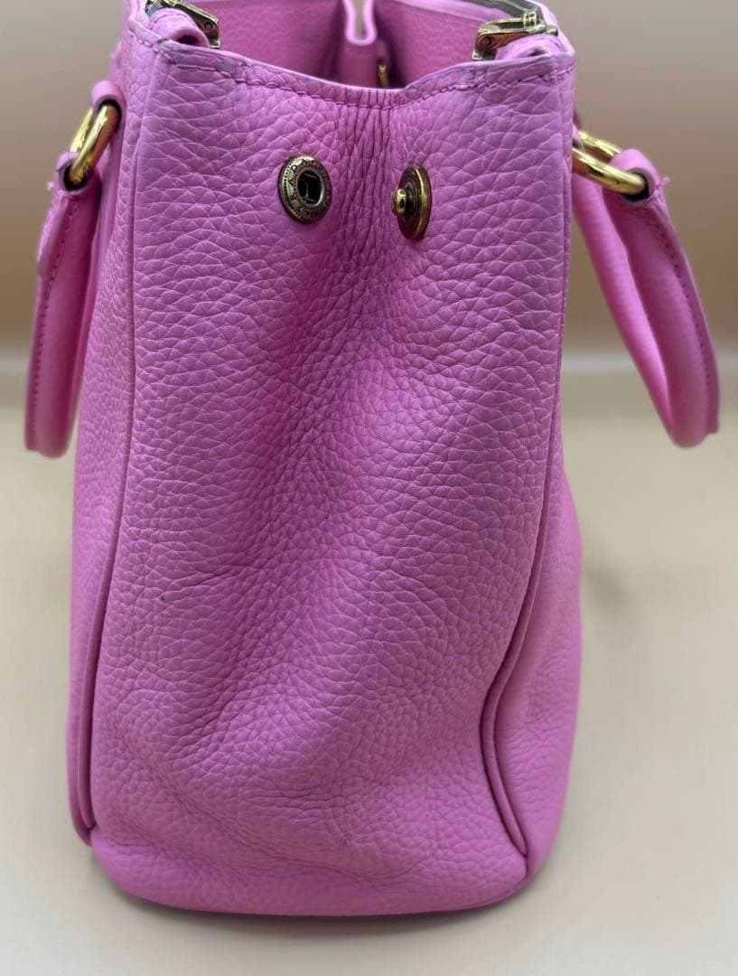 PRADA プラダ レザー ハンド ショルダー バッグ ピンク