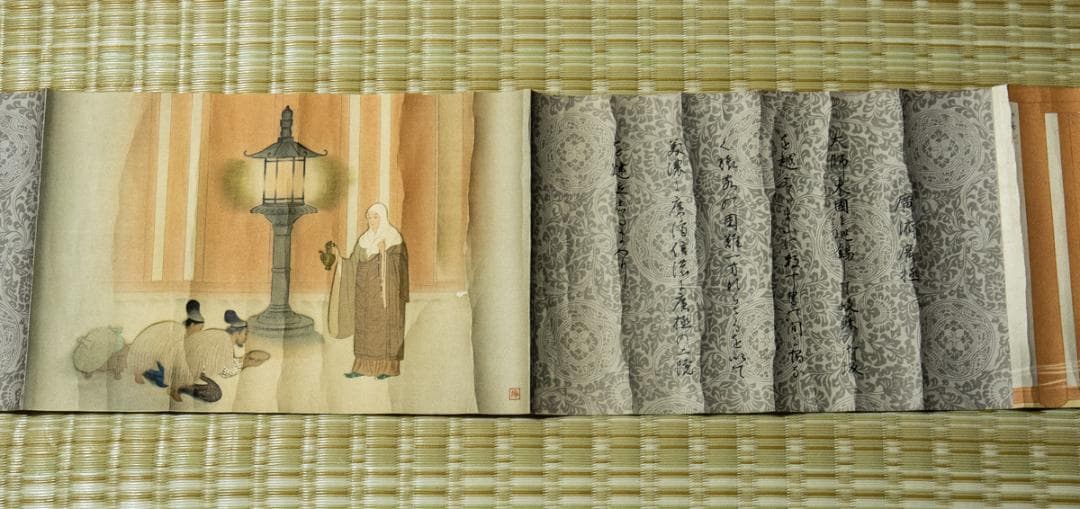 掛軸-1497　伝教大師御伝画 昭和12年　延暦寺　工芸画　天台宗