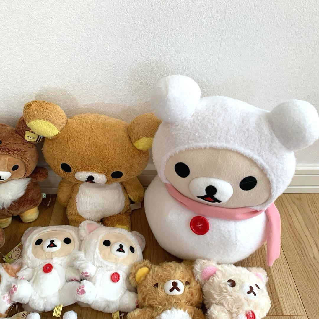 リラックマ　コリラックマ　キイロイトリ　ぬいぐるみ　マスコット　キーホルダー