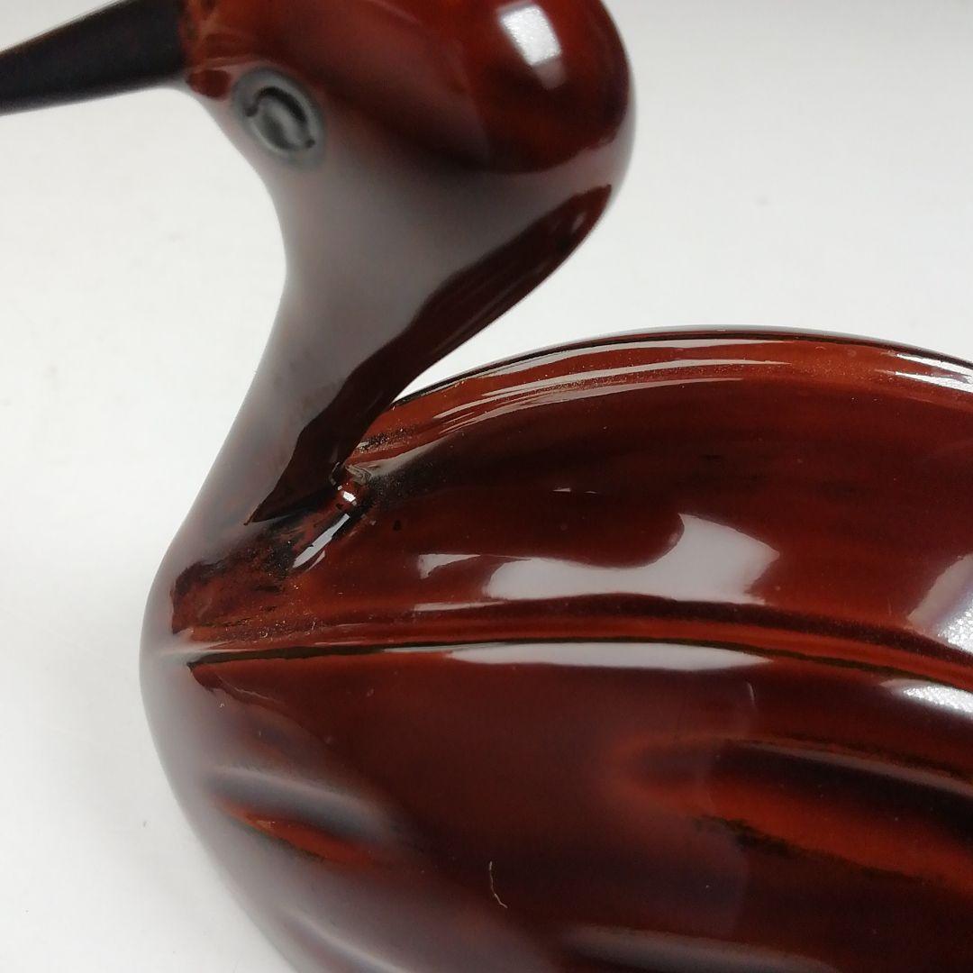 Ｗ１３　香合　『輪島乾漆造り　鶴香合　壱』『塗師　川岸充雅 造』　共箱　茶道具