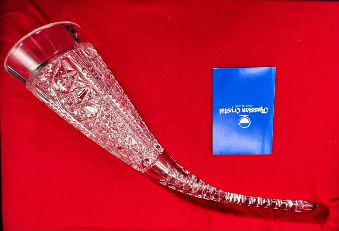希少品 Russian Crystal Hand Cut ワイングラス酒器