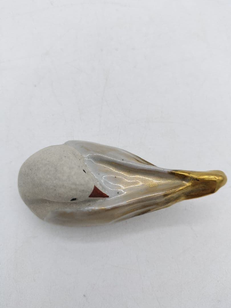 c637 香合 善所焼 都鳥 淡海陽炎園 木箱 茶道具 古物