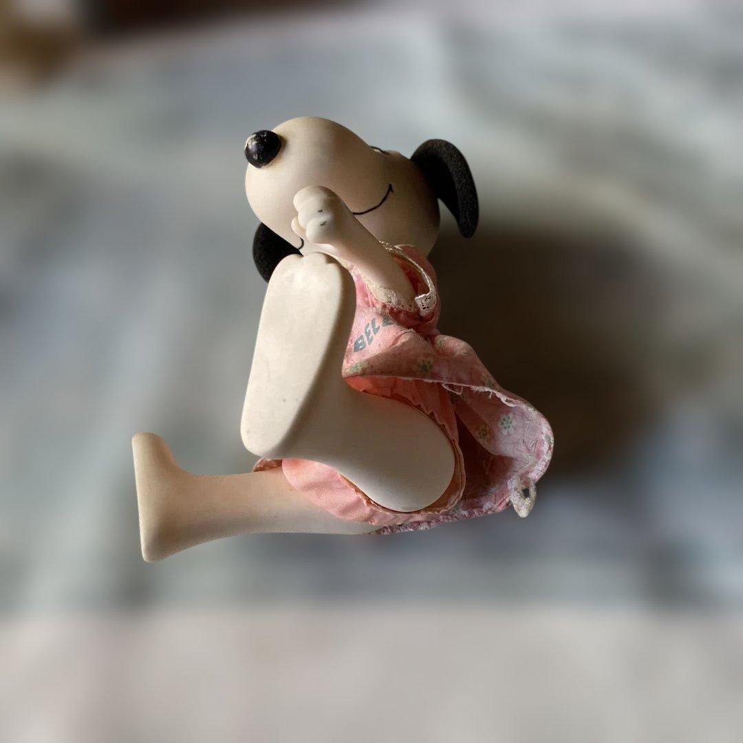 1958's スヌーピー ベル　ドール ピンクの花柄ドレス