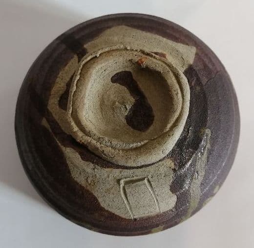 魯山人　備前風茶碗