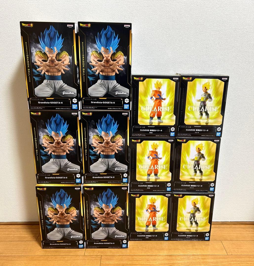 ドラゴンボール超　clearise 孫悟空 & ベジータ　ゴジータ　合計12個！