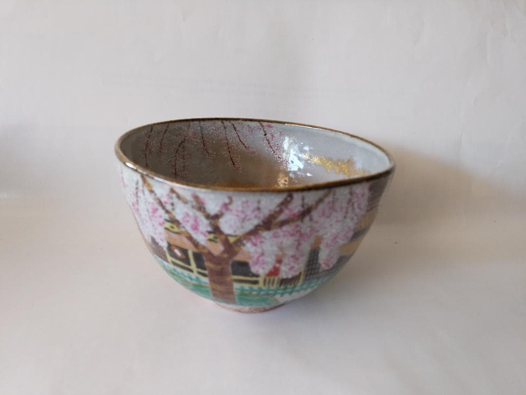 京焼 燐光窯 井川和夫 粉引 京の町 茶碗 共箱 共布 栞 茶道具 抹茶碗 新品
