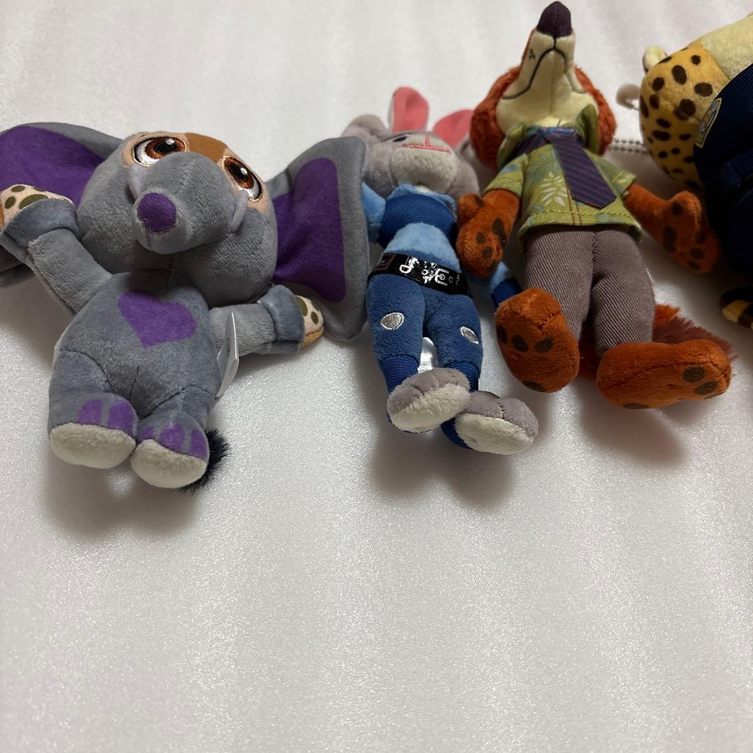 ズートピア　ぬいぐるみ　ニック　ジュディ　フィニック　クロウハウザー　フラッシュ