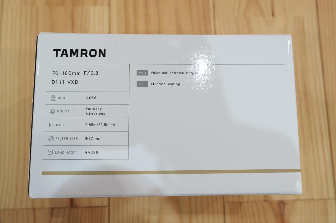 デジタルカメラ TAMRON 70-180mm F2.8 Di III VXD A056SF