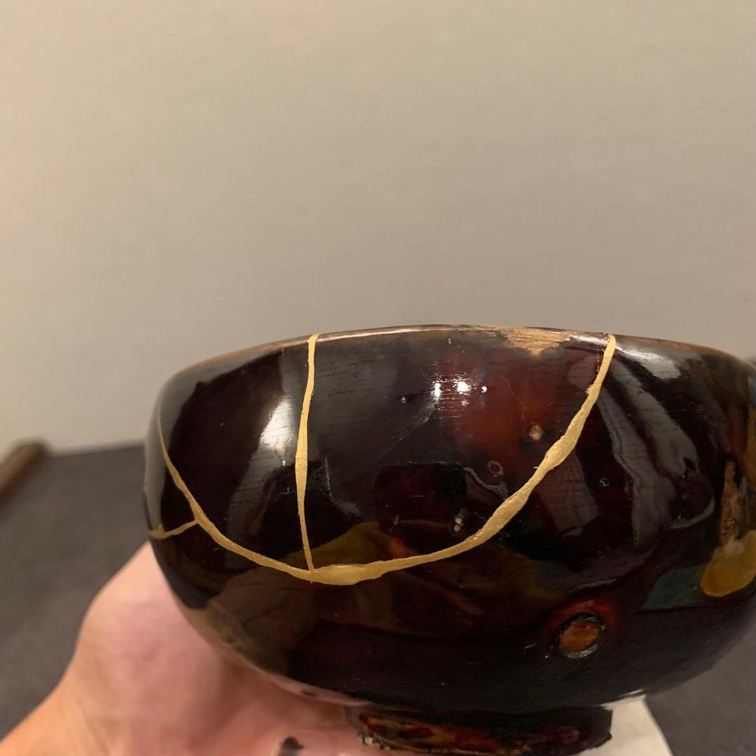 金継ぎ済み　抹茶茶碗-12