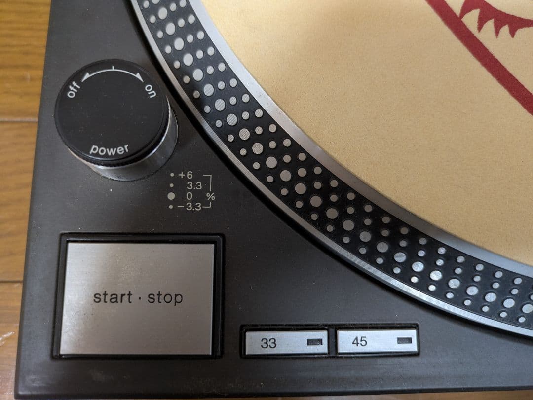 【カバー、針付き】Technics SL-1200 MK3 ターンテーブル