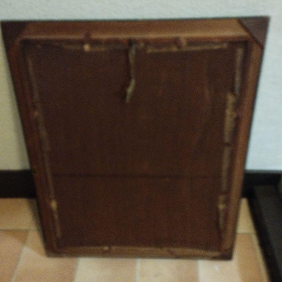 バラ刺繍　額縁