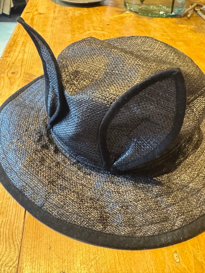 eLfinFolk kids54 耳付き黒メッシュハット