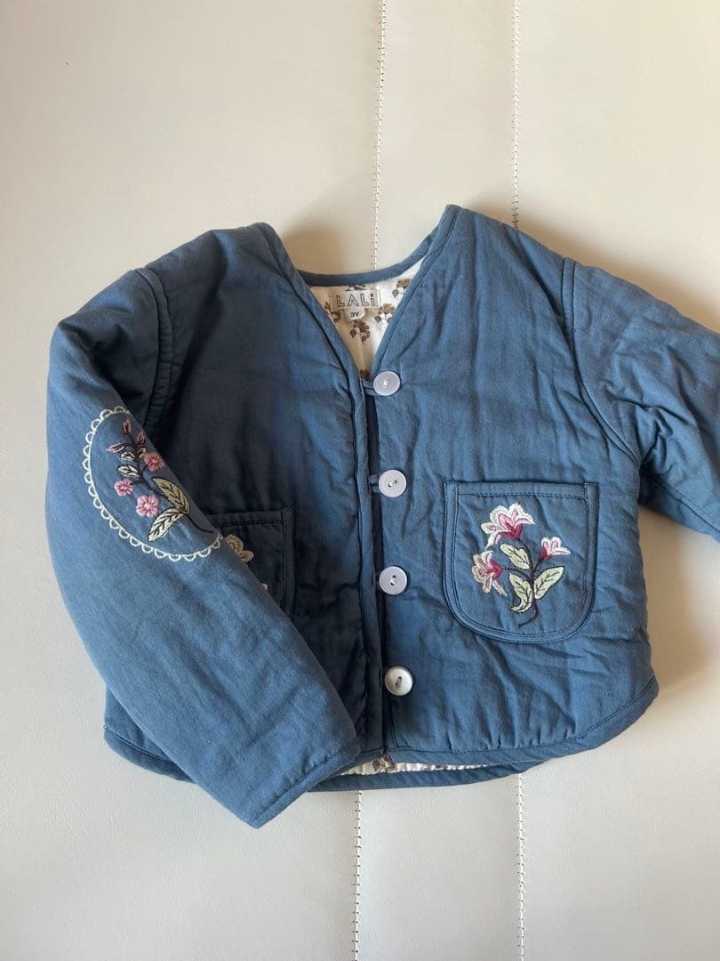 lali kids リバーシブル 刺繍 ジャケット
